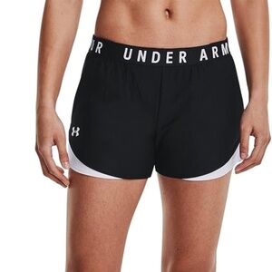 Under Armour Women's Play Up Short 3.0 Bottoms Black White Women's Shorts